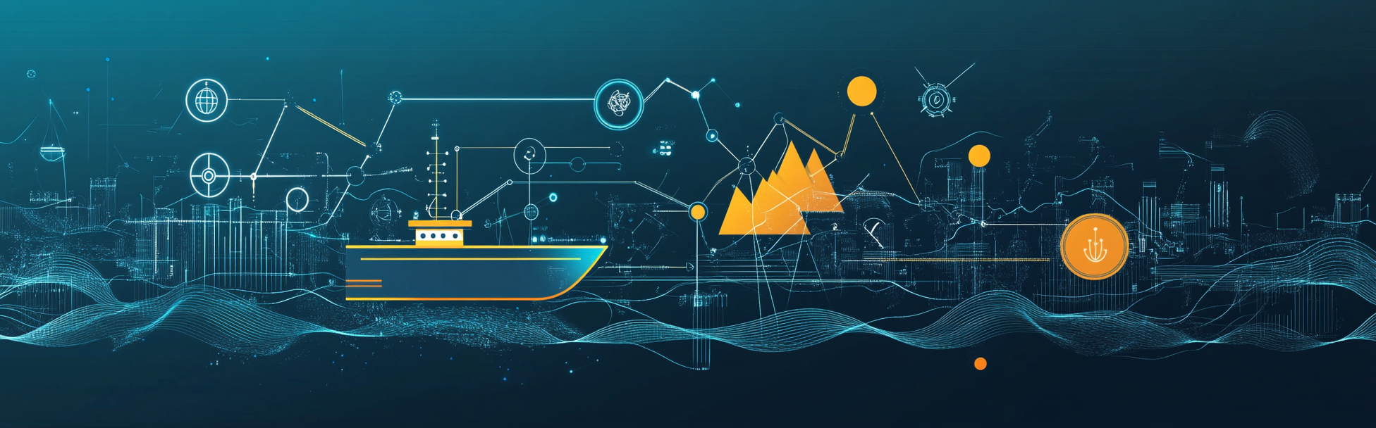 A little boat in a digital sea. It's a Raft pun, get it?